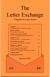 The Letter Exchange, Summer 2024