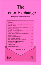 The Letter Exchange, Autumn 2026